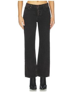 Rolla's 90s Boyfriend Jeans en Chocolate - Noir