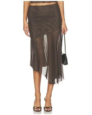 Bec & Bridge Olyssia Asymmetrical Midi Skirt - Multicolour