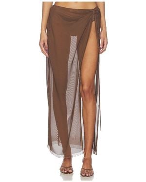 SIR. Salina Midi Skirt - Brown