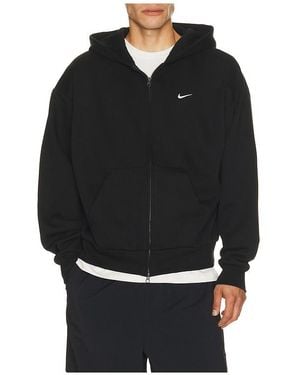Nike Solo Full Zip Hoodie - Black