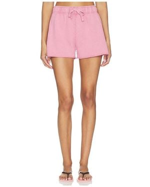 Bobi Bequeme Sporthose Relaxed Gym Short - Pink