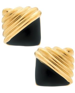 Galley Los Angeles Pendientes De Tachuela Jane En Color Oro Metálico Talla - Negro