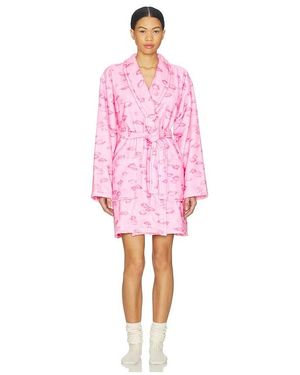 LoveShackFancy Bata Estilo Indie Indie Robe En Color Rosado Talla (También En Xs/S)