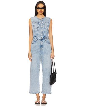 PAIGE Cirie Ankle Denim Jumpsuit - Blue