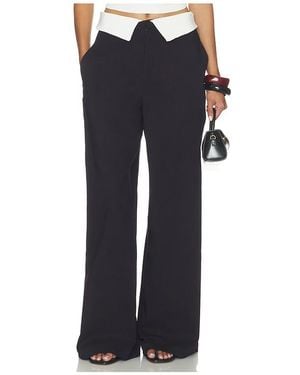 WeWoreWhat Fold-Over Waist Trouser - Blue