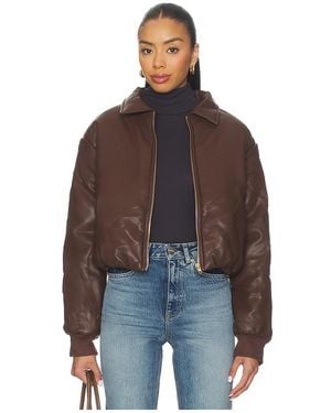 SNDY'S Thorne Bomber Jacket - Brown