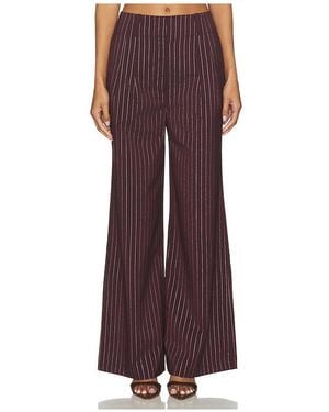 Simon Miller Bloo Pinstripe Pant - Brown