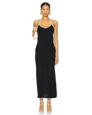 Bec & Bridge Langes Trägerkleid Ravyn - Schwarz