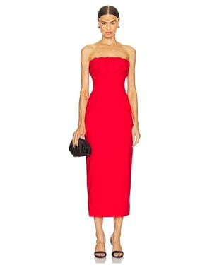 Runaway the Label Lottie Midi Dress - Red