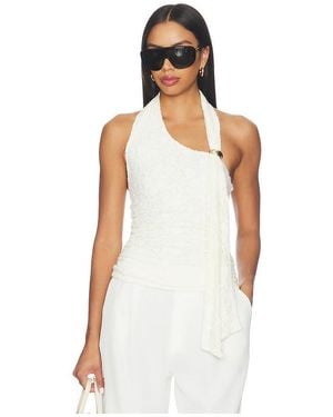 MORE TO COME Cade Halter Top En Talla (También En Xxs, Xs, S, M, Xl) - Blanco