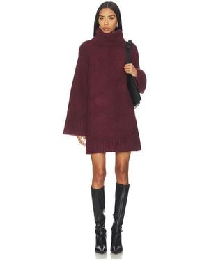 SNDY'S Vestido Winnie Mini En Color Burgundy Talla (También En M, S, Xl, Xs, Xxs) - Rojo