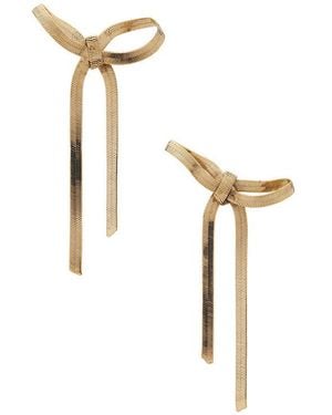 Jennifer Behr Pendientes Gretta En Color Oro Metálico Talla - Blanco