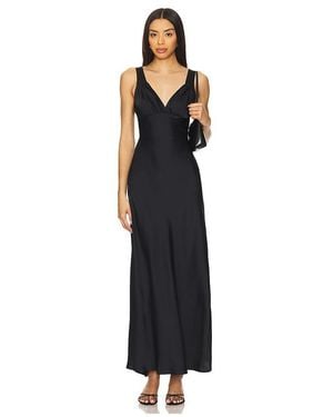 WeWoreWhat Ruched Cup Slip Maxi Dress - Black
