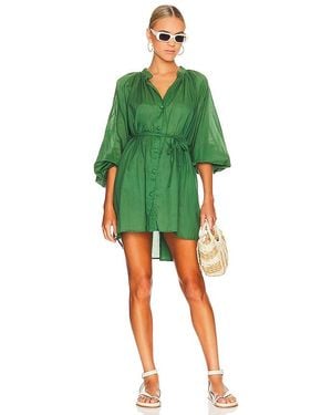 Faithfull the Brand Lucita Smock Dress - Green