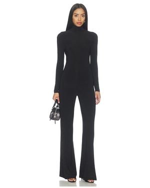 Norma Kamali Long Sleeve Turtleneck Jumpsuit - Black
