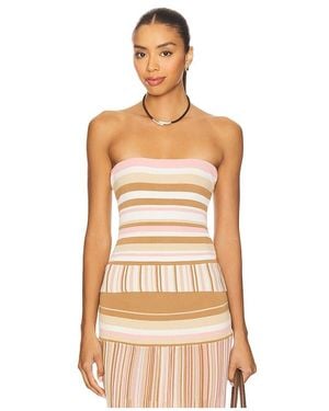 Faithfull the Brand Citara Strapless Top - Multicolour