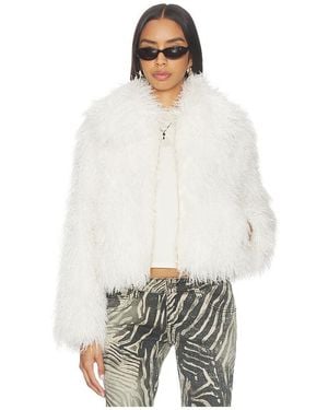 Generation Love Leslie Faux Shearling Jacket - White