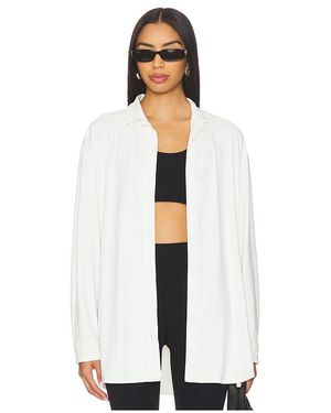 Splits59 Kate Airweight Lite Button Down Top - White