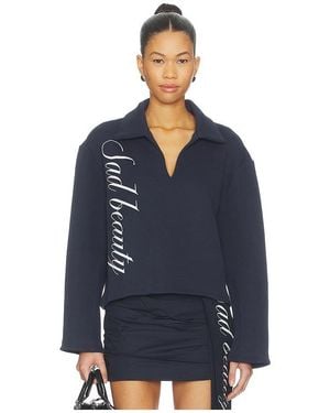 ZEMETA Sad Beauty Oversize Pullover - Blue