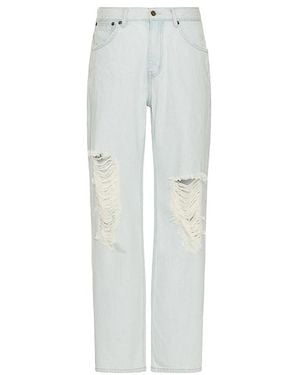AFTER PRAY Jeans, Komfortabler Schnitt Destroyed - Weiß