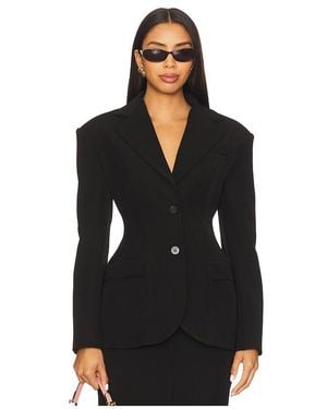 Line & Dot Ida Hourglass Blazer - Black