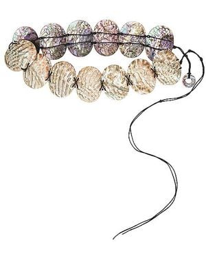 Flora Bella Oval Belt - White