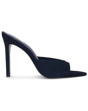 Black Suede Studio Brea Mule - Blue