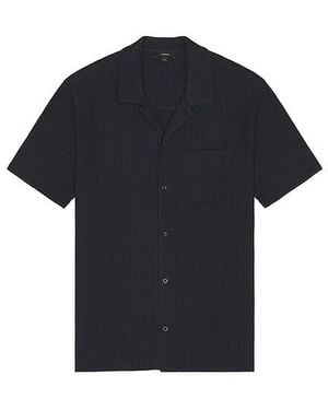Vince Seersucker Cabana Shirt - Blue