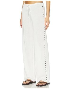Frankie's Bikinis Ela Knit Pant - White