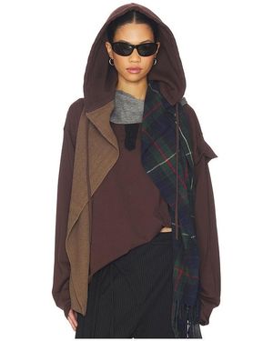 OTTOLINGER Deconstructed Hoodie Scarf - Blue