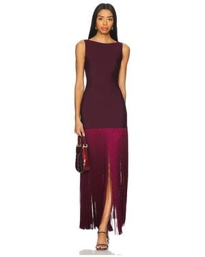 SELEZZA LONDON Fausta Midi Dress - Red