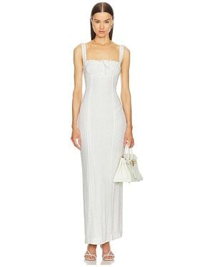 Helsa Eyelet Column ドレス - ホワイト