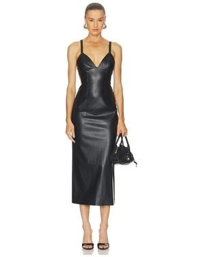 Bardot Estine Faux Leather Dress - Black