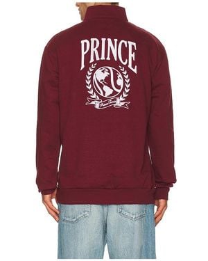Prince Tennis Fleece Quarter Zip Pullover - Red