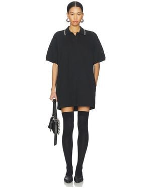 Alexander Wang Relaxed Mini Polo Dress - Black