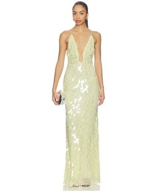 Misha The Sapphire Sequin Dress - White