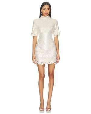 Elliatt Robe Courte Nicoletta En,Metallic. Taille Also En S, Xs, M, Xl, Xxl - Blanc