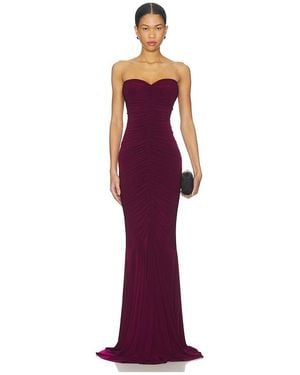 Norma Kamali X Revolve Strapless Shirred Front Fishtail Gown