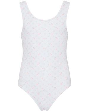 LoveShackFancy Badeanzug Aldora - Weiß