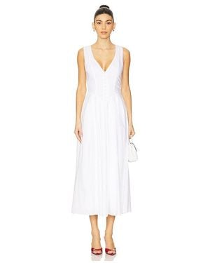 MORE TO COME Rae Midi Dress - White