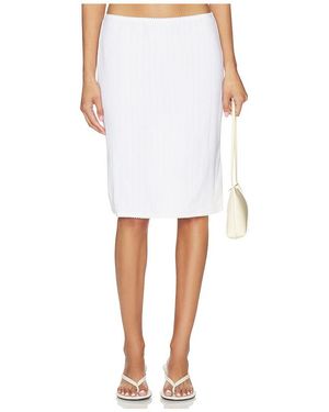 Leset Pointelle Skirt - White