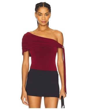 Lovers + Friends Body Ella En Color Burgundy Talla (También En Xs, Xxs, S) - Rojo