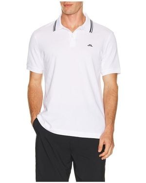 J.Lindeberg Joey Tipping Polo En Color Blanco Talla (También En M, S, Xl/1X)