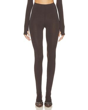 Norma Kamali Legging With Footie - Black