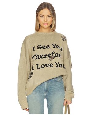 UPRISERS Uprs I See You Jacquard Sweater - Blue