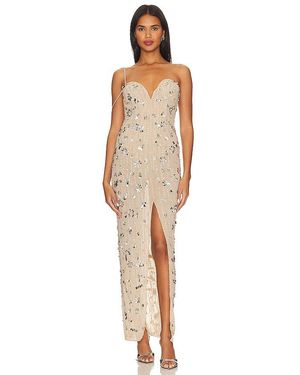 Camila Coelho Tonia Embellished Maxi Dress - Natural