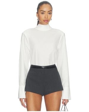 Courtney Zheng Tie Back Poplin Shirt - White