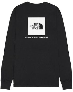 The North Face Long Sleeve Box Nse Tee - Black