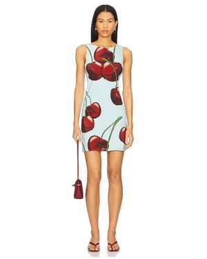 Muma World Cherry Electra Mini Dress - White