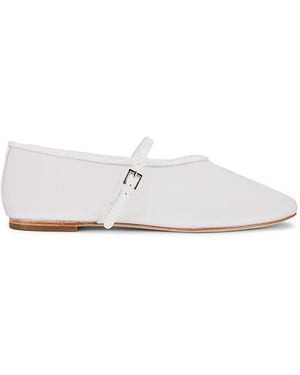 RAYE Adina Buckle Flat - White